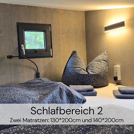 Tinyhousebeidresden Mit Fasssauna Unser Groesstes Winziges Haeuschen Fuer Bis Zu 7 Personen, Kaminofen, Grosse Terrasse - Naehe Saechsische Schweiz - Von Juni - September Mindestmietzeit 1 Woche Sa-sa בית נופש לאוטרבאך